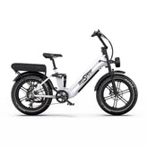 Electric Bike ONESPORT OT08 PRO - Motor 500W Battery 48V18AH*2 20 Inch Disc Brakes - White